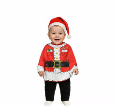 Fato de Papai Noel ou poncho para bebê