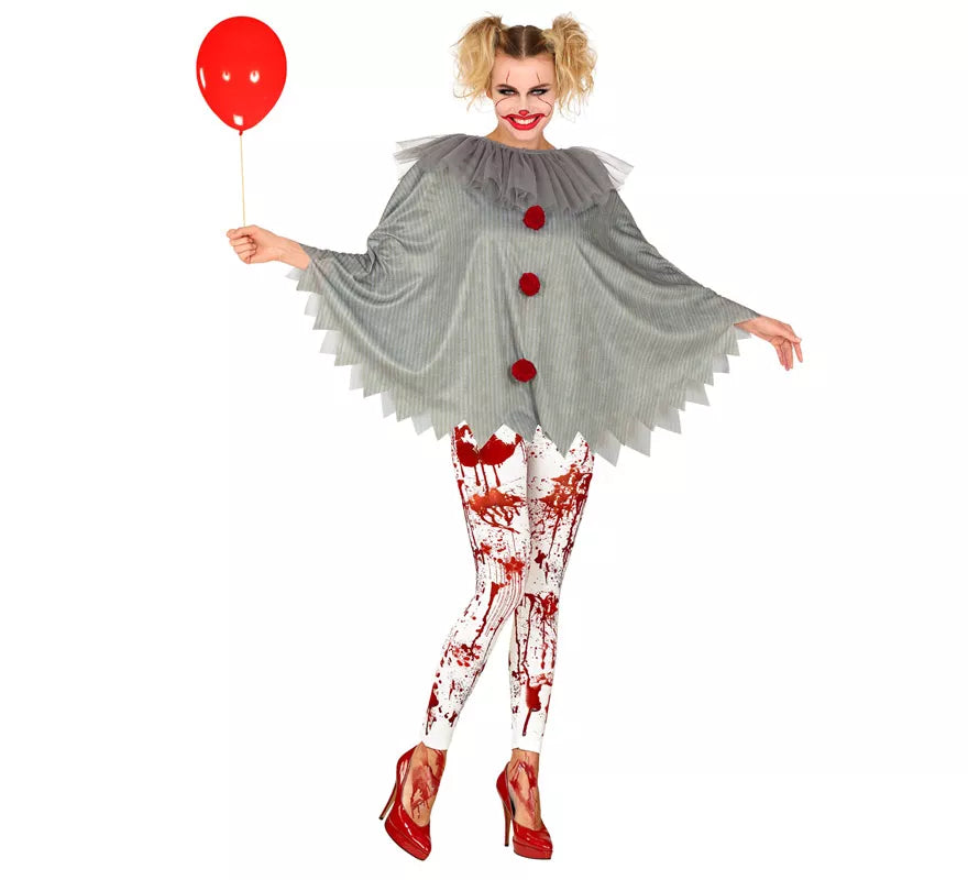 Translation missing: pt-PT.Disfraz o Poncho de Payaso Aterrador para adultos
