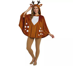 Fato de rena ou poncho para mulher