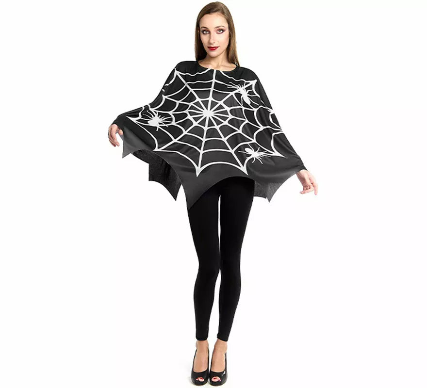 Translation missing: pt-PT.Disfraz o Poncho de Telaraña Horripilante para mujer
