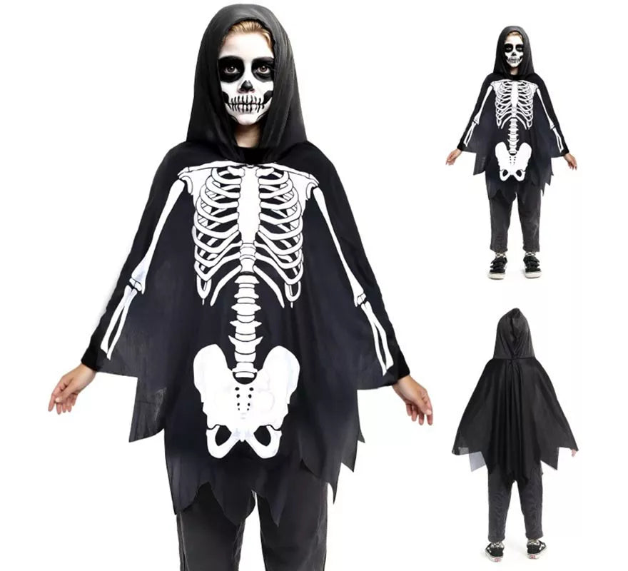 Translation missing: pt-PT.Disfraz o Poncho Esqueleto Infantil