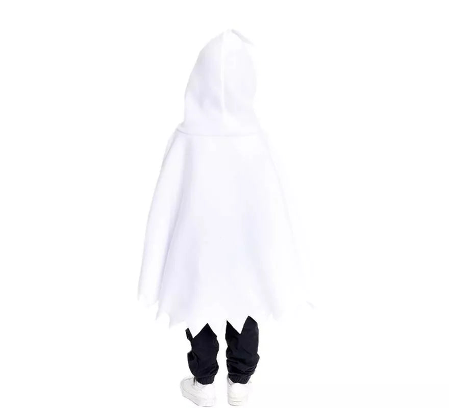 Translation missing: pt-PT.Disfraz o Poncho Fantasmita blanco con capucha para bebé y niños