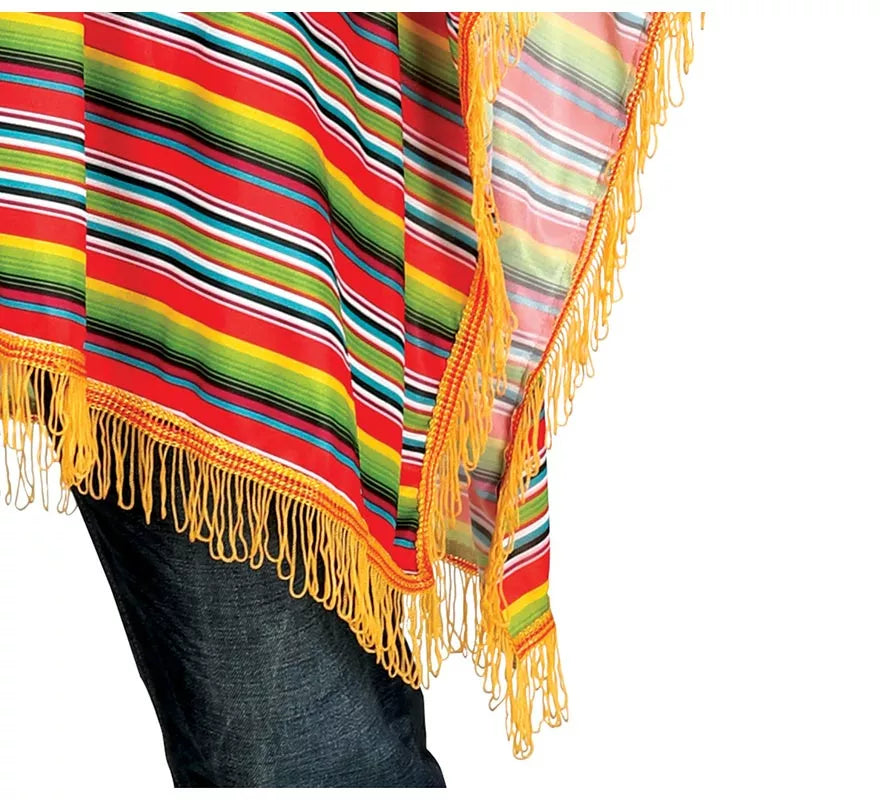 Translation missing: pt-PT.Disfraz o Poncho Mexicano multicolor para hombre