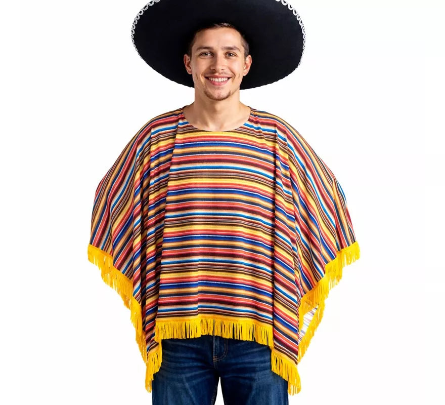 Translation missing: pt-PT.Disfraz o Poncho Mexicano para adultos