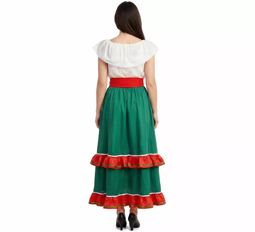 Translation missing: pt-PT.Disfraz o Traje de Mexicana Tradicional con Falda para mujer