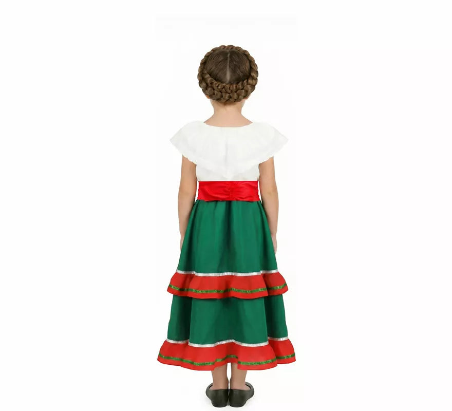 Translation missing: pt-PT.Disfraz o Traje de Mexicana Tradicional con Falda para niña