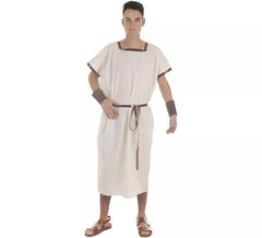 Fato ou túnica romana bege para homem
