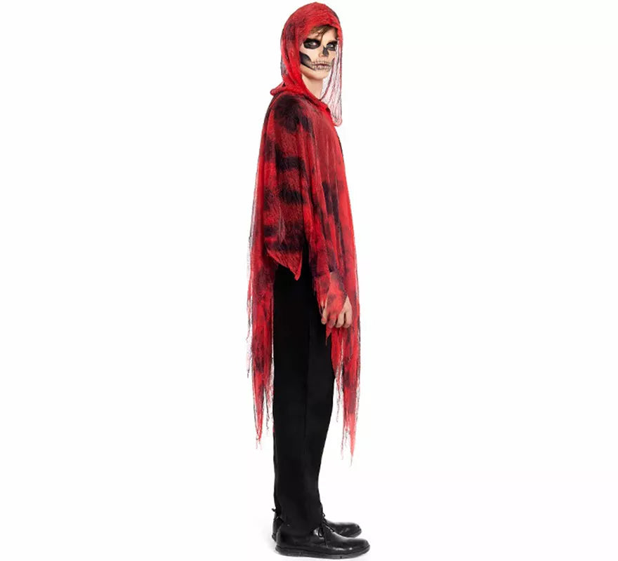 Disfraz o Túnica de Espíritu Maligno rojo para hombre