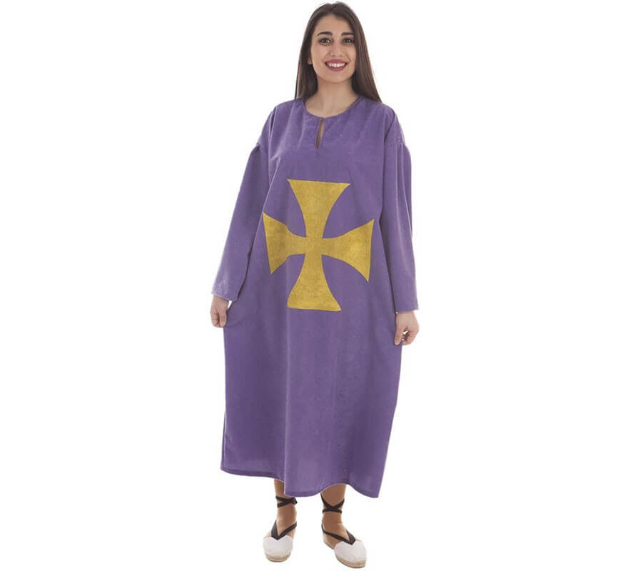 Translation missing: pt-PT.Disfraz o Túnica Purpura con Cruz para mujer