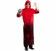 Traje ou robe vermelho do submundo masculino