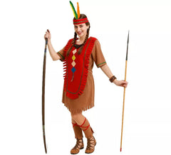 Traje de mulher indiana marrom