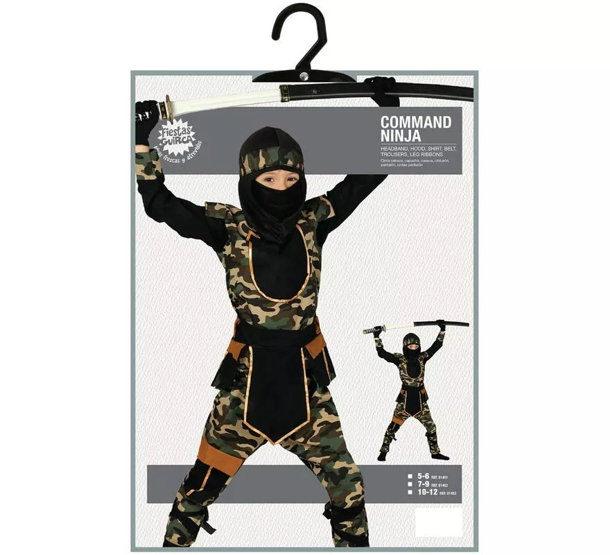 Disfraz para niños de Ninja Comando