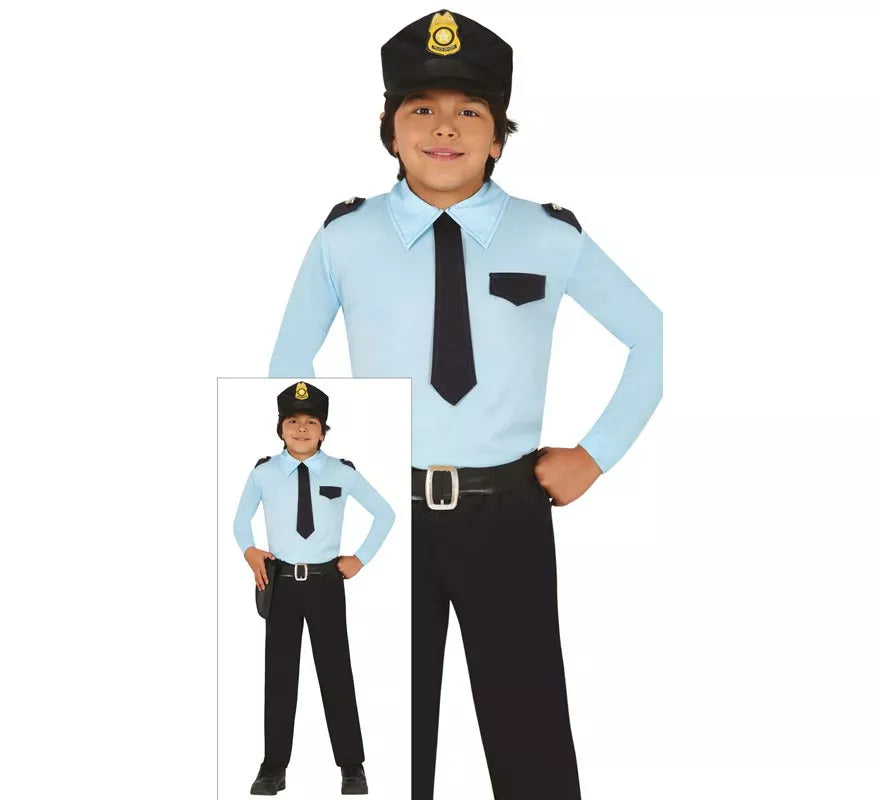 Disfraz para niños de Policía azul