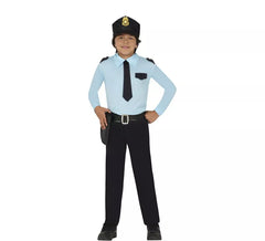Fato de polícia azul para criança