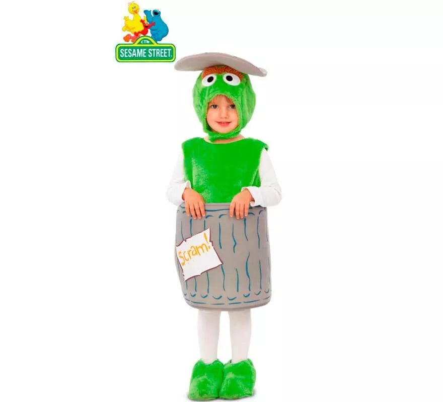 Translation missing: pt-PT.Disfraz Peluche de Oscar el Gruñón para niños