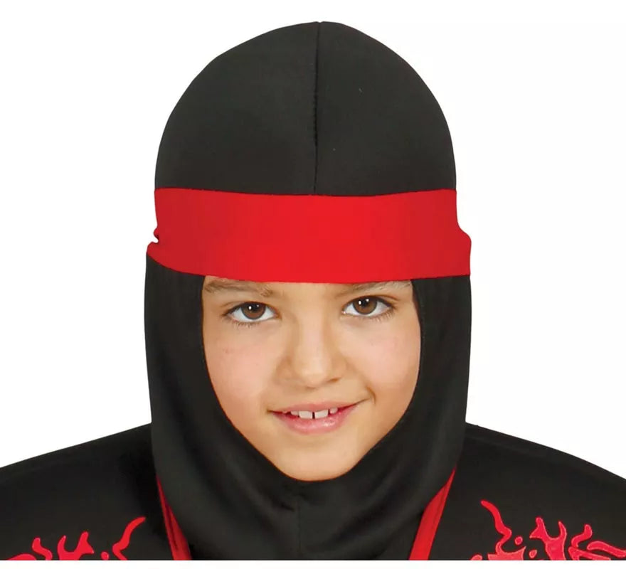 Translation missing: pt-PT.Disfraz Shadow Ninja Negro y Rojo para Niños