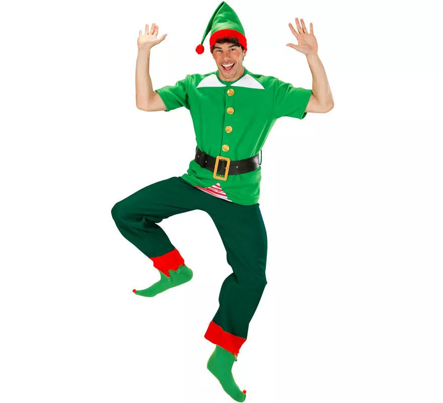Translation missing: pt-PT.Disfraz Sudadera de Elfo y Elfa de Papá Noel para adultos