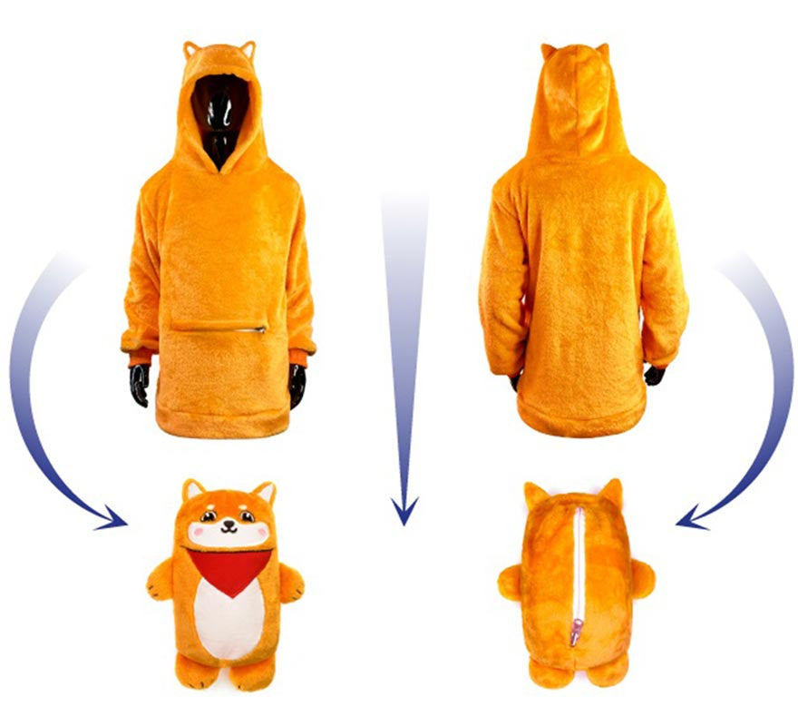 Translation missing: pt-PT.Disfraz Sudadera Peluche Aitor Akita infantil