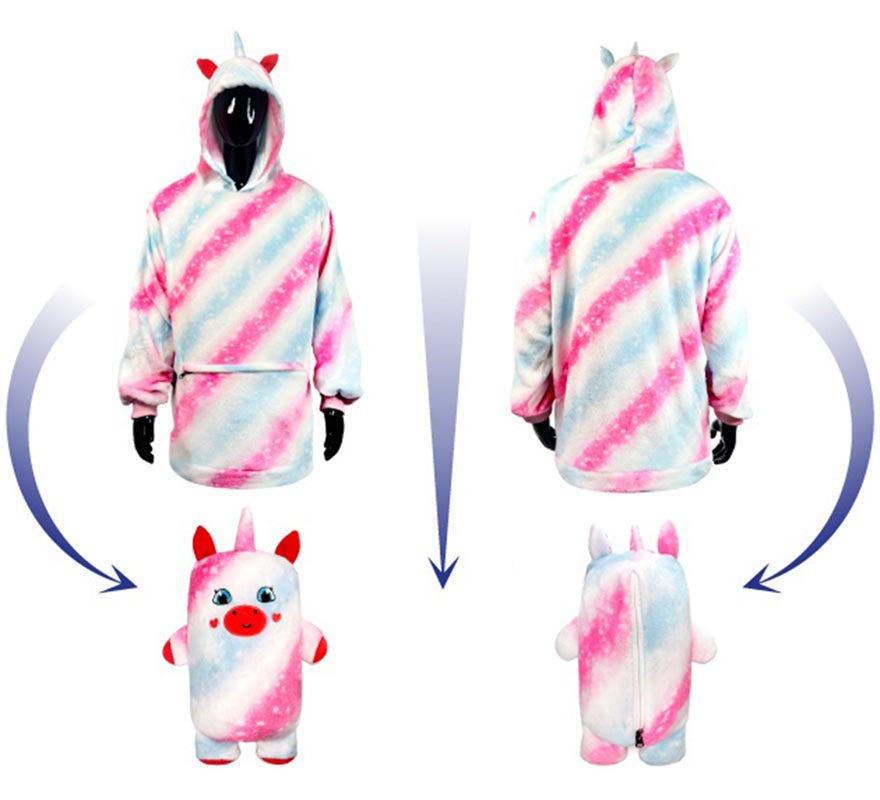 Disfraz Sudadera Peluche Uri Unicornio infantil