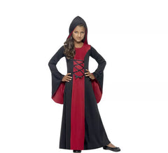Fato de vampira com capuz