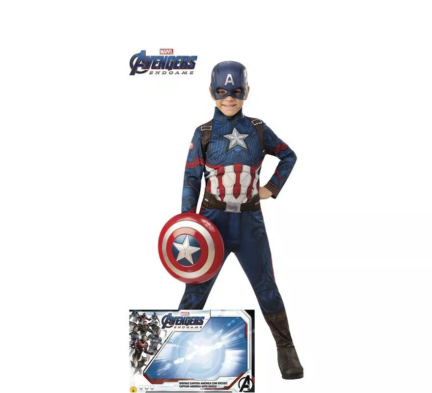 Translation missing: pt-PT.Disfraz y Escudo de Capitán América para niño