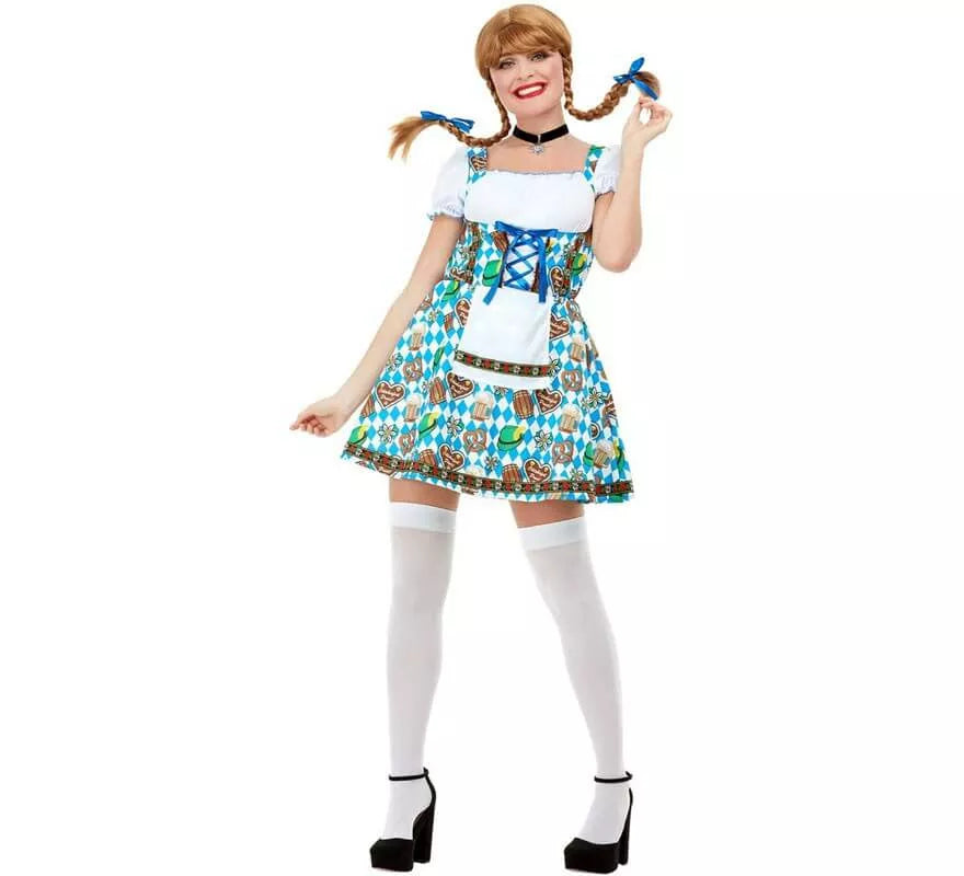 Translation missing: pt-PT.Disfraz de Alemana Oktoberfest Azul para mujer
