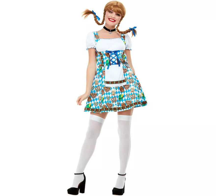 Translation missing: pt-PT.Disfraz de Alemana Oktoberfest Azul para mujer