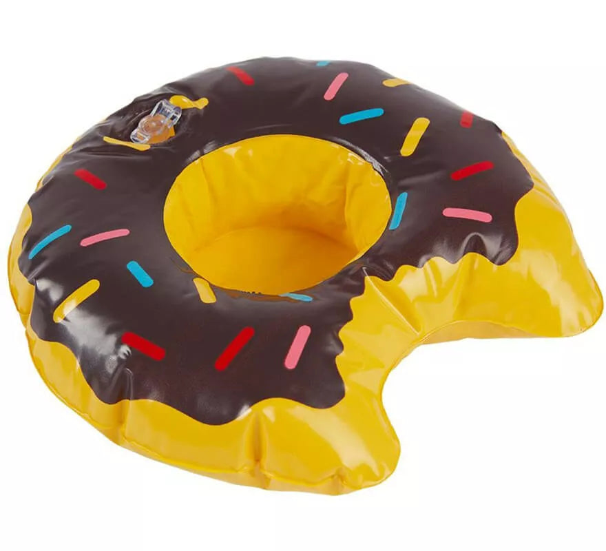 Translation missing: pt-PT.Donut inflabe porta bebidas en 3 colores surtidos de 20 cm