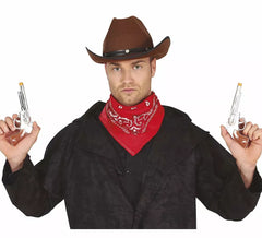 Duas armas curtas de cowboy de 20 cm
