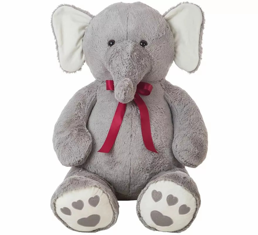 Elefante Wanda de Peluche con Lazo de 120 cm