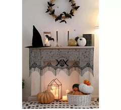 Renda Cult para Lareira preta 155x60 cm