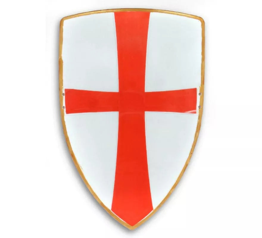 Translation missing: pt-PT.Escudo Medieval blanco con cruz de 300 cm