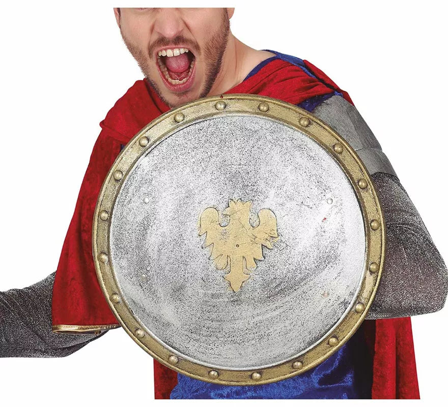 Translation missing: pt-PT.Escudo Medieval con Insignia de Águila de 37 cm