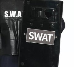 Escudo Swat preto 65x30 cm
