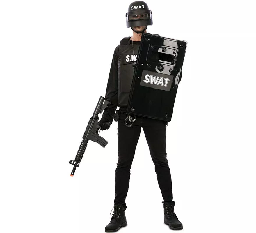 Translation missing: pt-PT.Escudo Swat negro de 66,5X38 cm