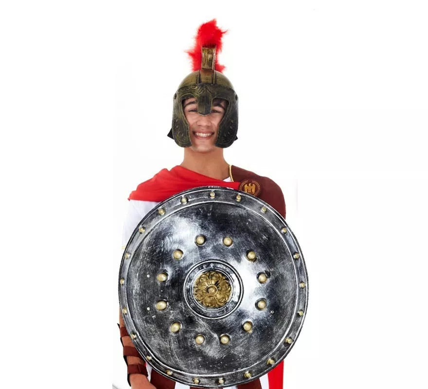 Translation missing: pt-PT.Escudo Vikingo circular plateado de 60 cm