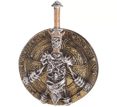 Escudo e Espada com Andador Branco 46x60 cm