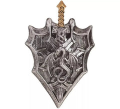 Escudo e Espada com Dragão 32x63 cm