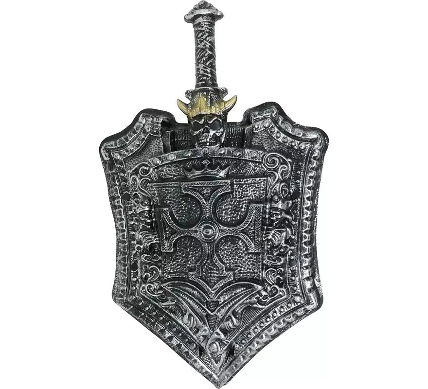 Translation missing: pt-PT.Escudo y Espada medieval de 48 y 59 cm