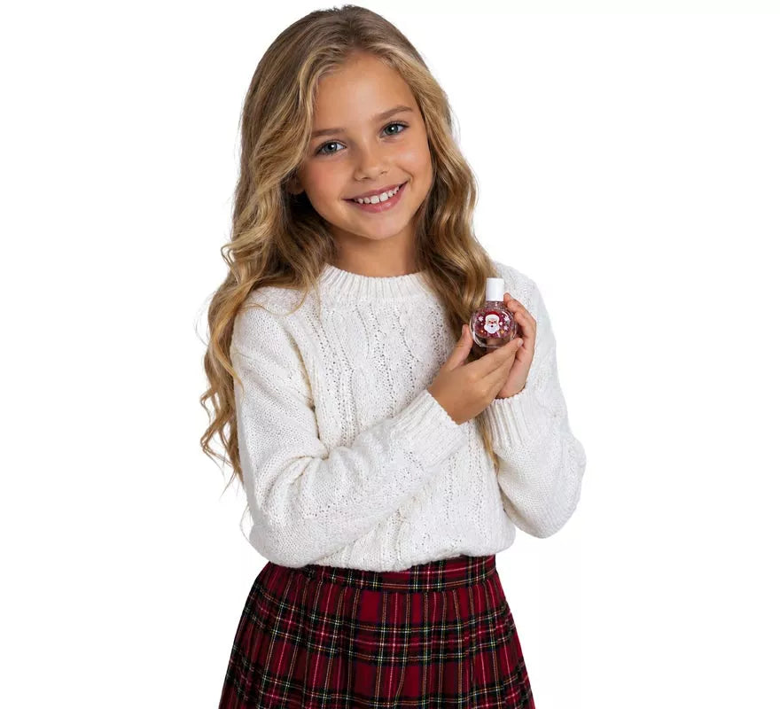 Translation missing: pt-PT.Esmalte de Uñas con Purpurina y Pegatinas Navideñas