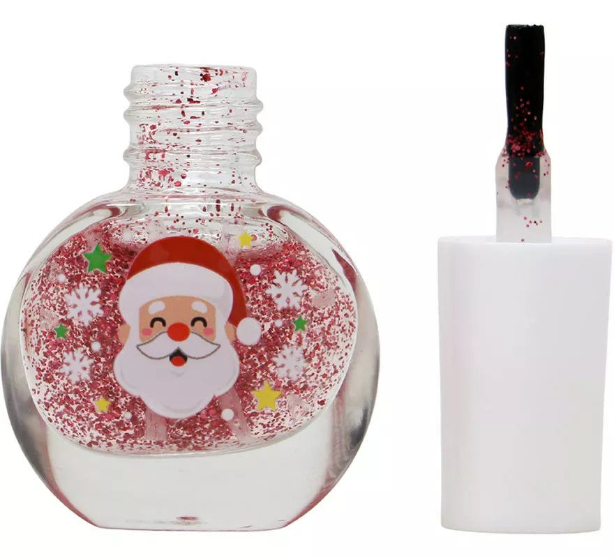 Translation missing: pt-PT.Esmalte de Uñas con Purpurina y Pegatinas Navideñas