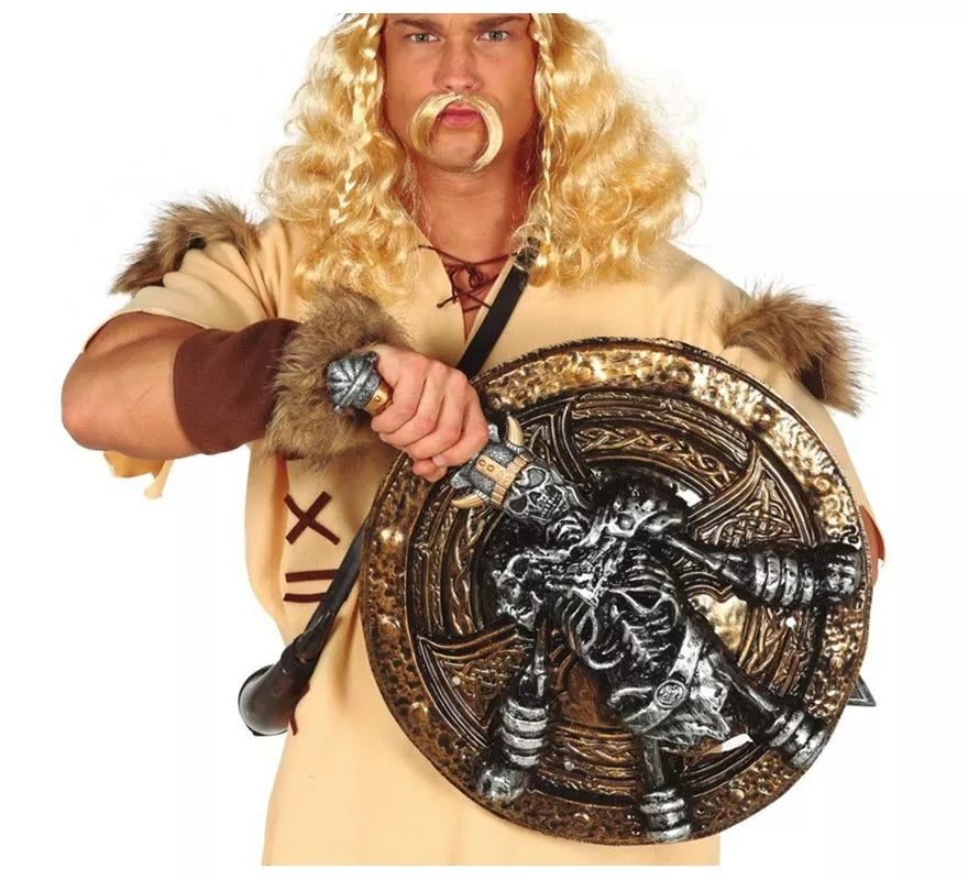 Espada de 57 cm y Escudo de 45 cm de Guerrero Esqueleto