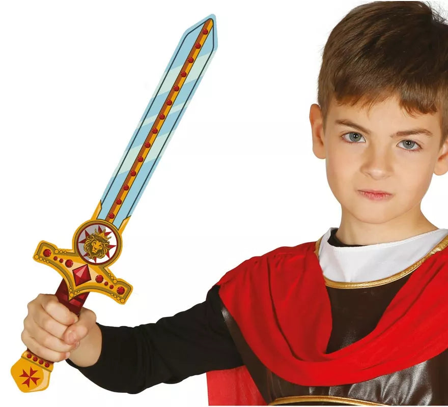 Translation missing: pt-PT.Espada de Gladiador rojo y dorado de Foam infantil