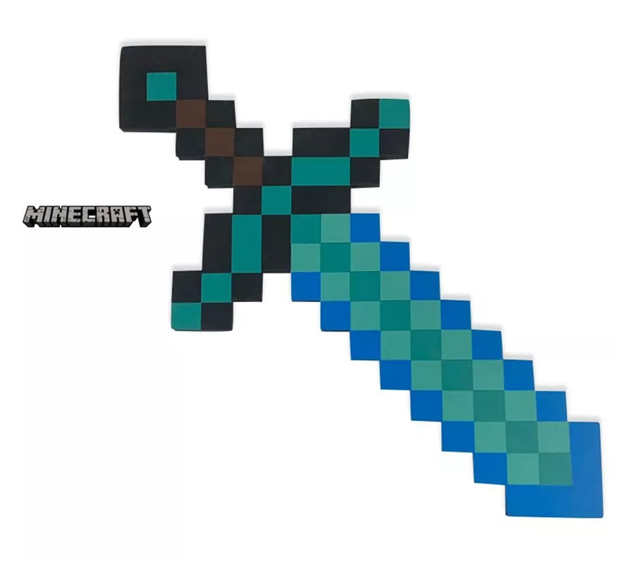 Translation missing: pt-PT.Espada de Minecraft azul de juguete 60x30 cm