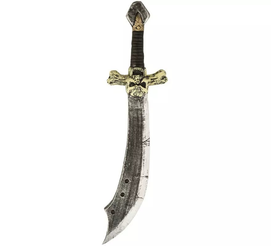 Translation missing: pt-PT.Espada de Pirata con Calavera de Foam de 69 cm