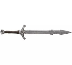 Espada Medieval Marrom e Prata
