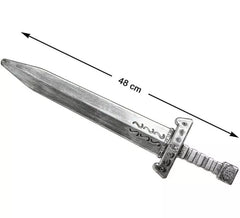 Espada Medieval de Prata de 48 cm