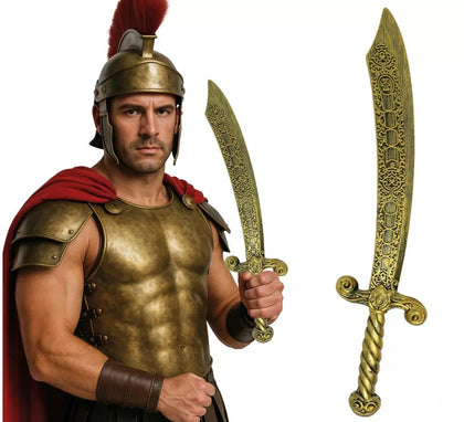 Espada Romana dorada de 55 cm de Plástico