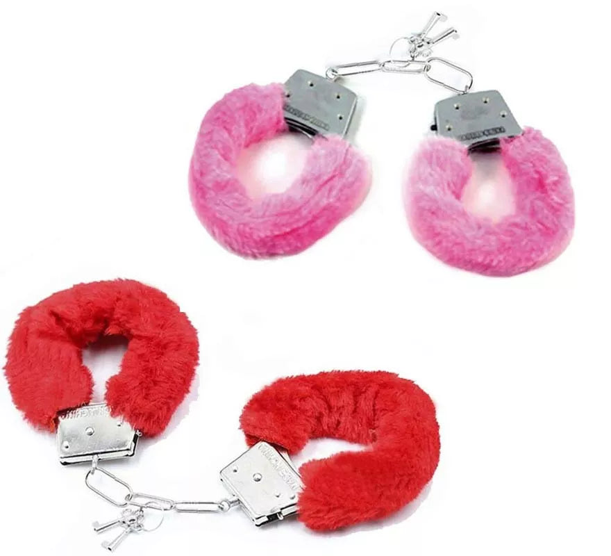 Translation missing: pt-PT.Esposas de Peluche en colores surtidos