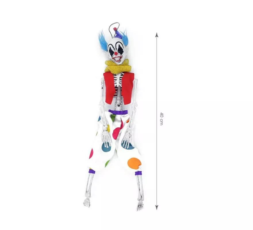 Translation missing: pt-PT.Esqueleto de Payaso multicolor de 40 cm